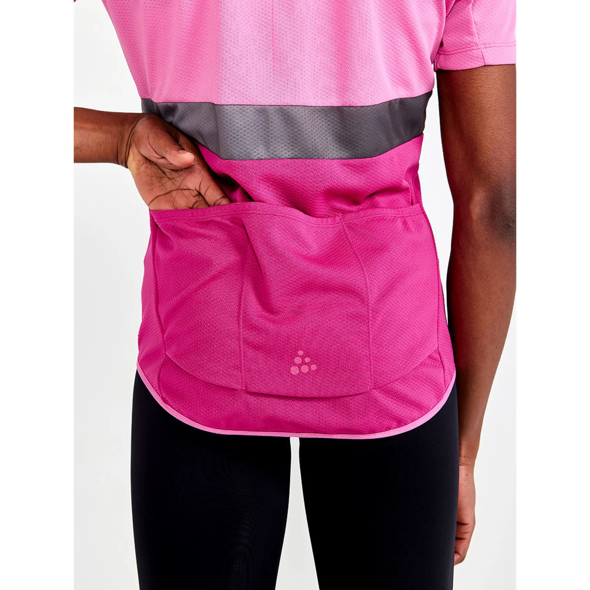 Craft CORE Endurance Fietsshirt Korte Mouwen Roze Dames