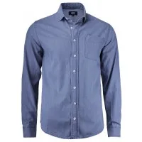 Cutter & Buck Ellensburg Denim Shirt Heren Blauw