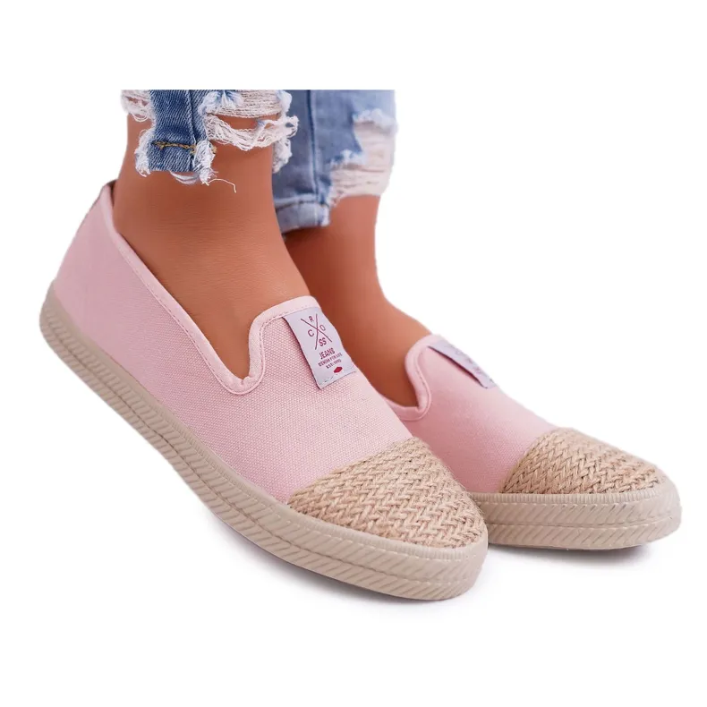 Dames Espadrilles Cross Jeans Roze DD2R4048