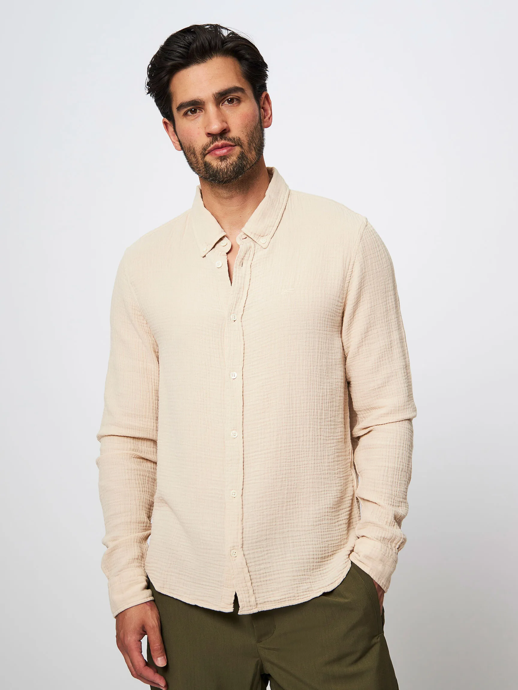 Denham Men Rich, cotton shirt with structure