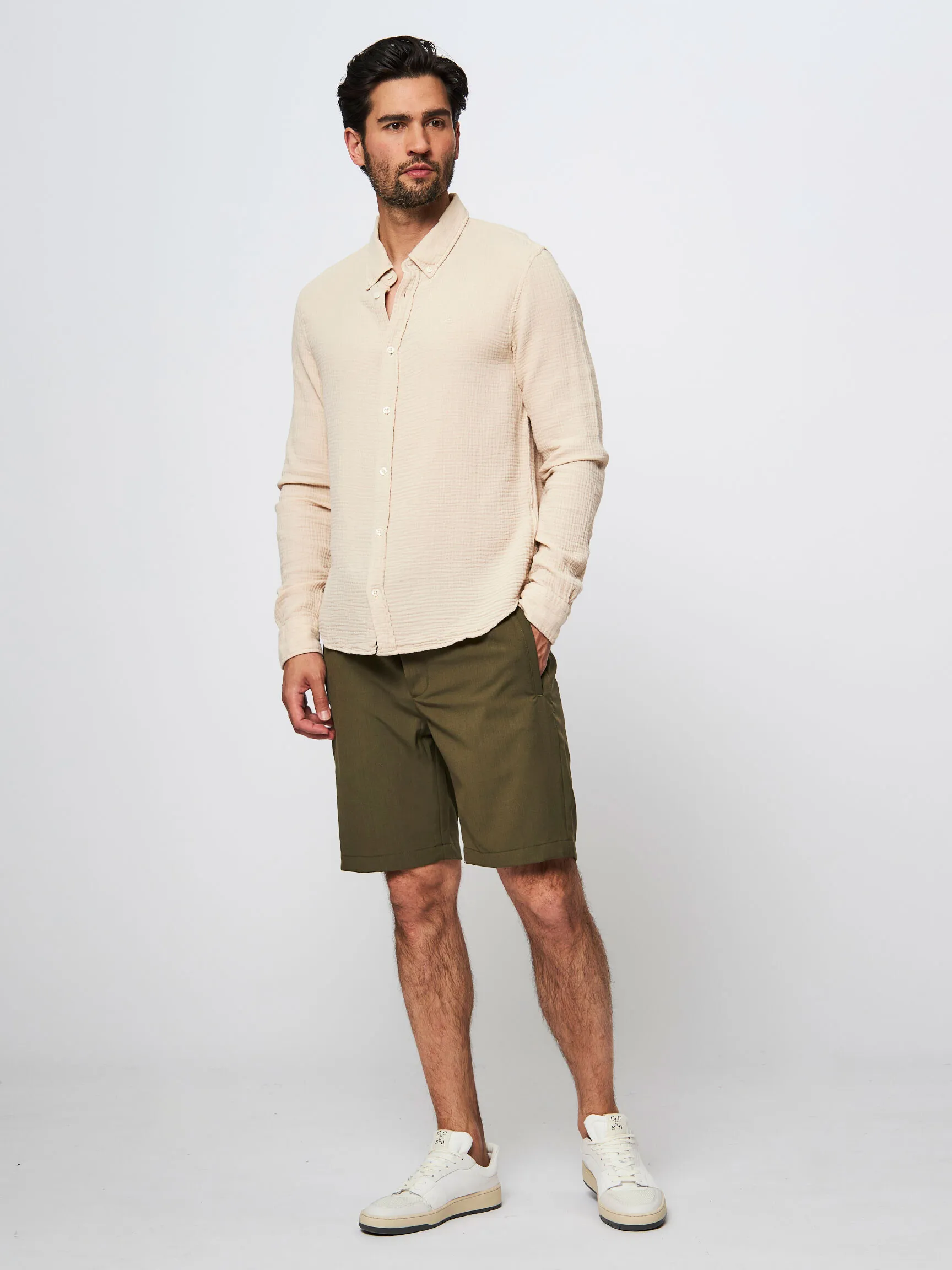 Denham Men Rich, cotton shirt with structure