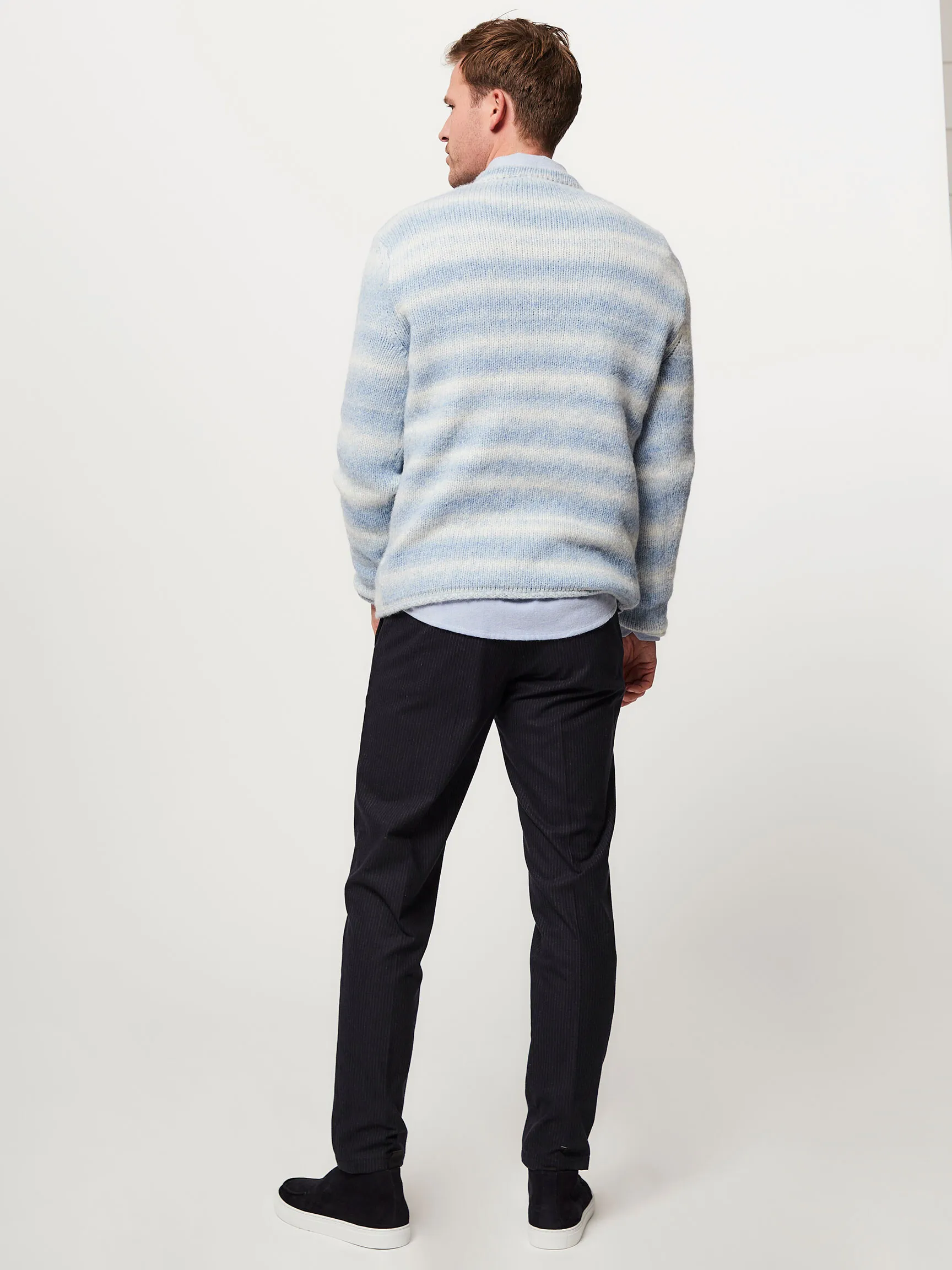 Drykorn Men Leando, alpaca mix jumper with pattern