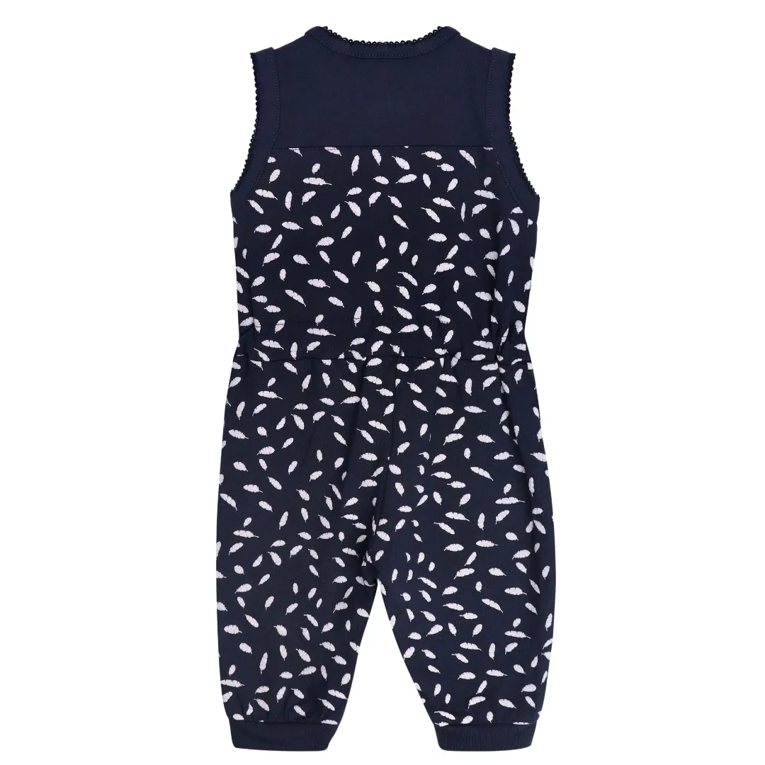 Ducky Beau jumpsuit DBONE04 feather print