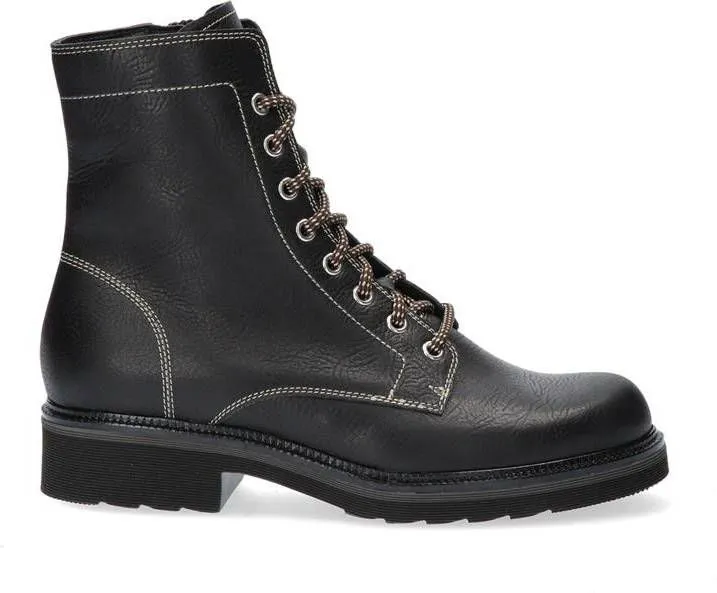 Durea 9727 802E Zwart E Wijdte Veter boots