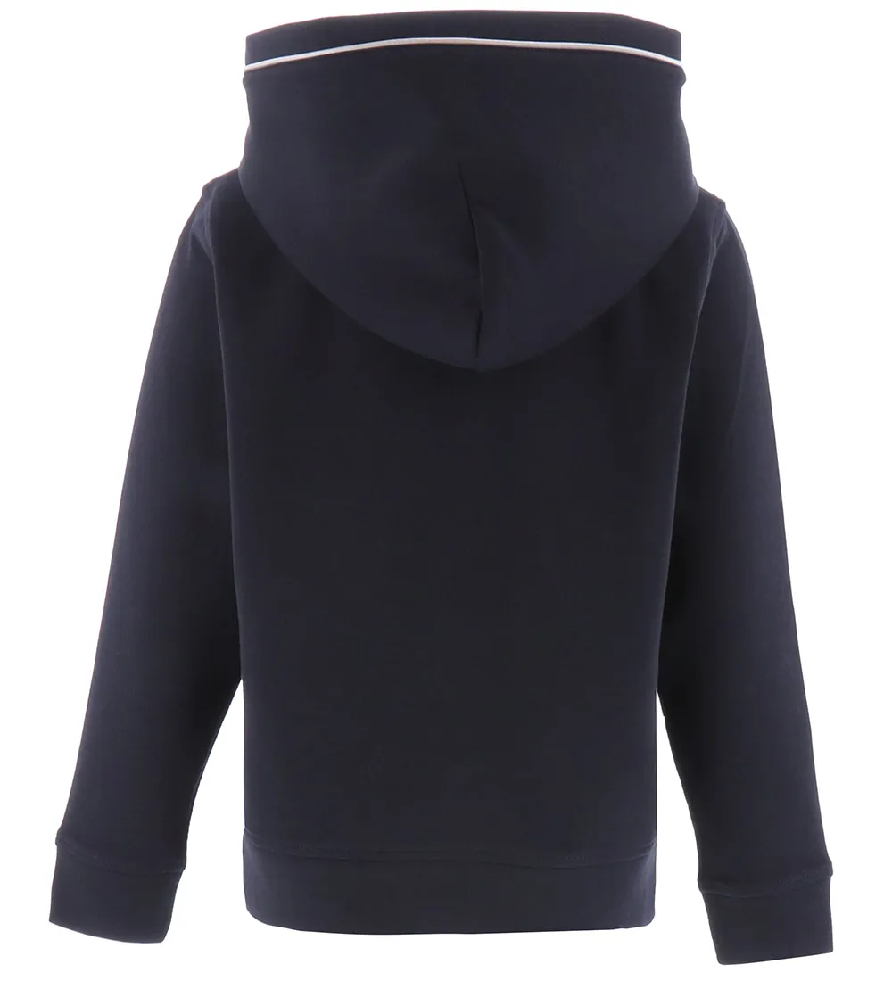 EMPORIO ARMANI HOODIE  NAVY M. LOGO