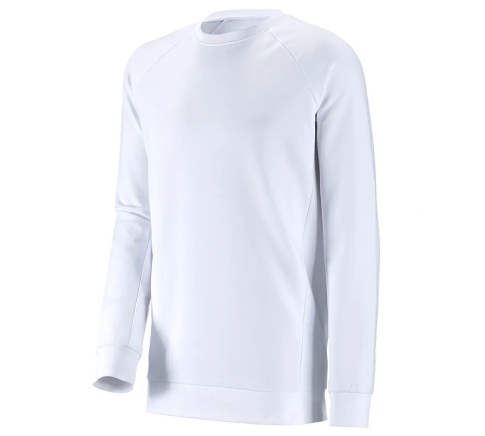 e.s. Sweatshirt cotton stretch, long fit