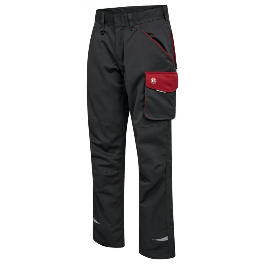 F. ENGEL 2290880 GALAXY LIGHT TROUSERS ANTHRACITE/RED