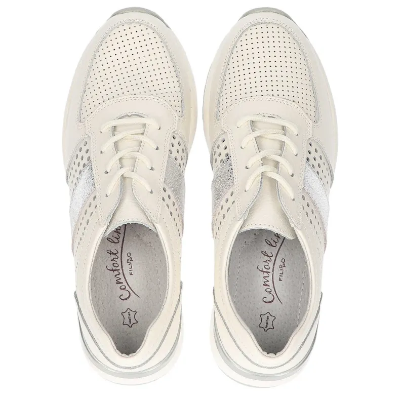 Filippo DP736 / 20 Wh Witte lage schoenen