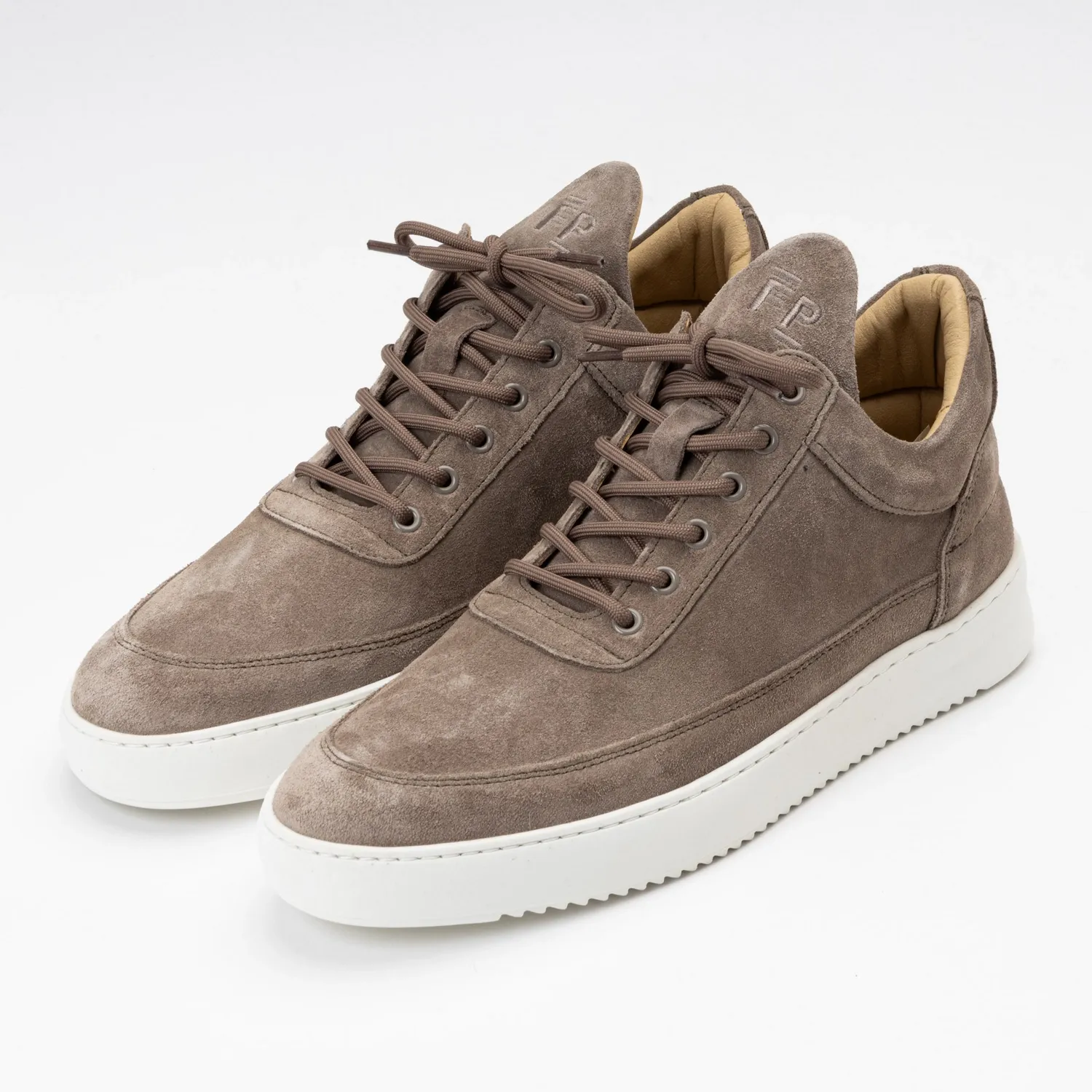 Filling Pieces Men Low Top Suede Organic Earth