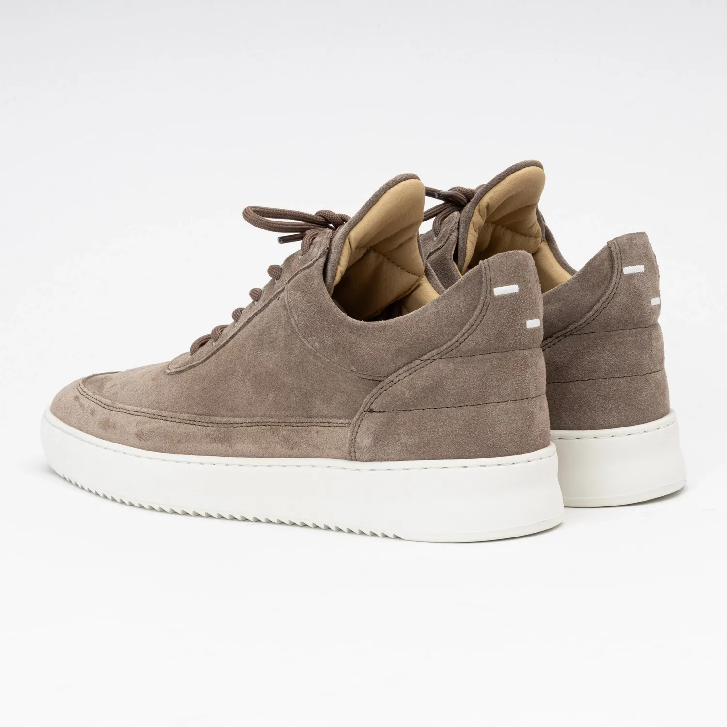 Filling Pieces Men Low Top Suede Organic Earth