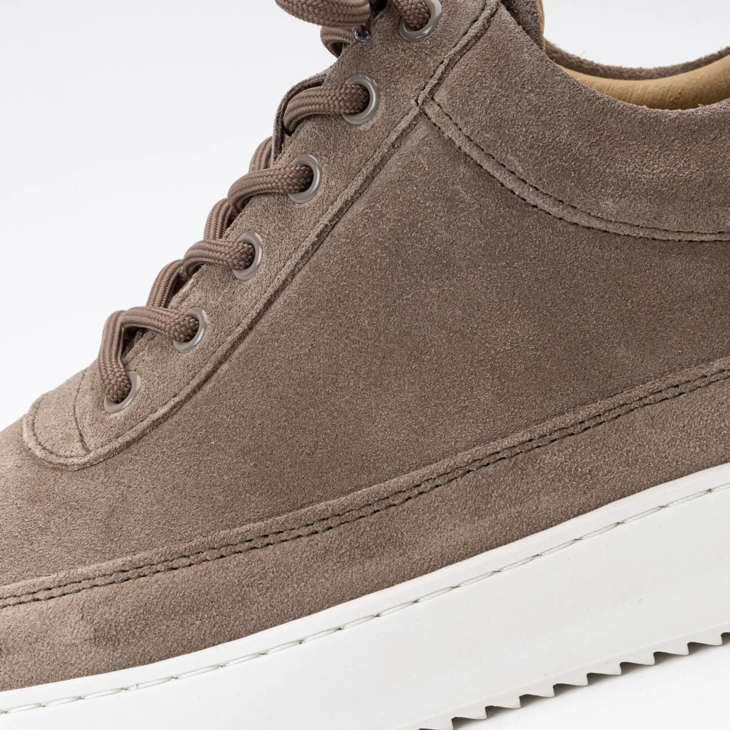 Filling Pieces Men Low Top Suede Organic Earth