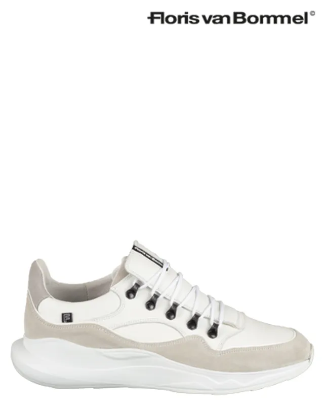 FLORIS VAN BOMMEL 100646001 WHITE SNEAKERS