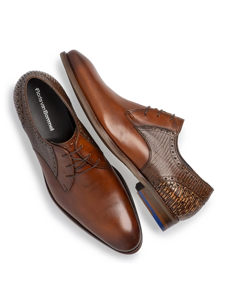 Floris van Bommel Floris Dressed DarkCognac Calf leat