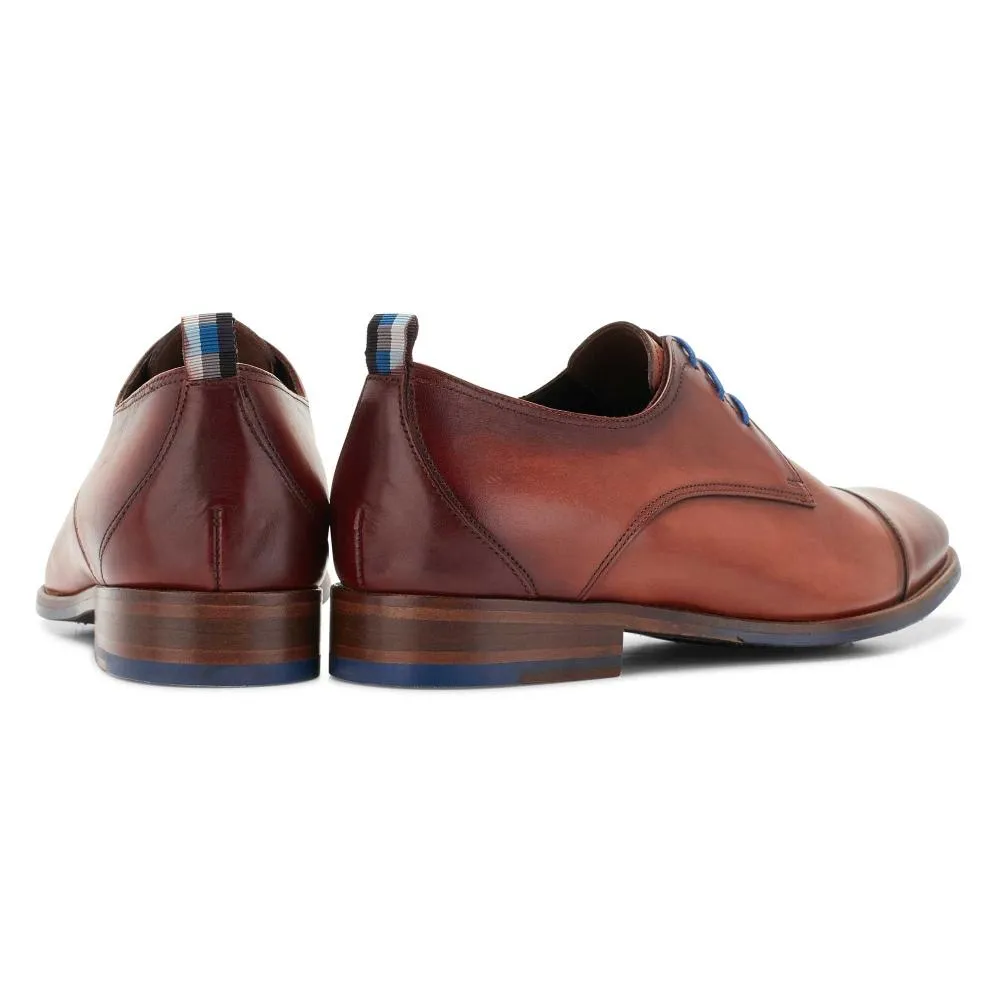 FLORIS VAN BOMMEL NETTE SCHOEN SFM301182401 COGNAC