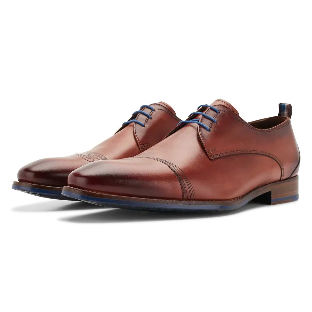 FLORIS VAN BOMMEL NETTE SCHOEN SFM301182401 COGNAC