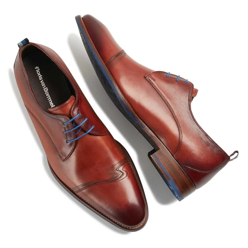 FLORIS VAN BOMMEL NETTE SCHOEN SFM301182401 COGNAC