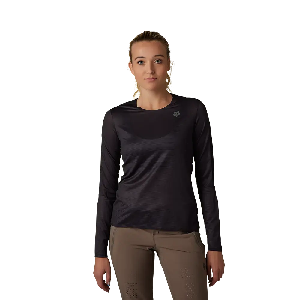 Fox Flexair Ascent MTB Fietsshirt Lange Mouwen Zwart Dames