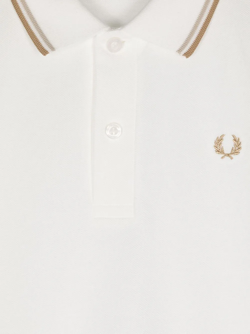 Fred Perry Kids Poloshirt met geborduurd logo Wit