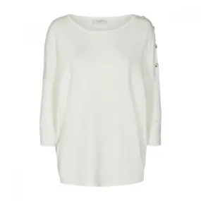 FreeQuentFQJone Pullover Button - Brilliant White