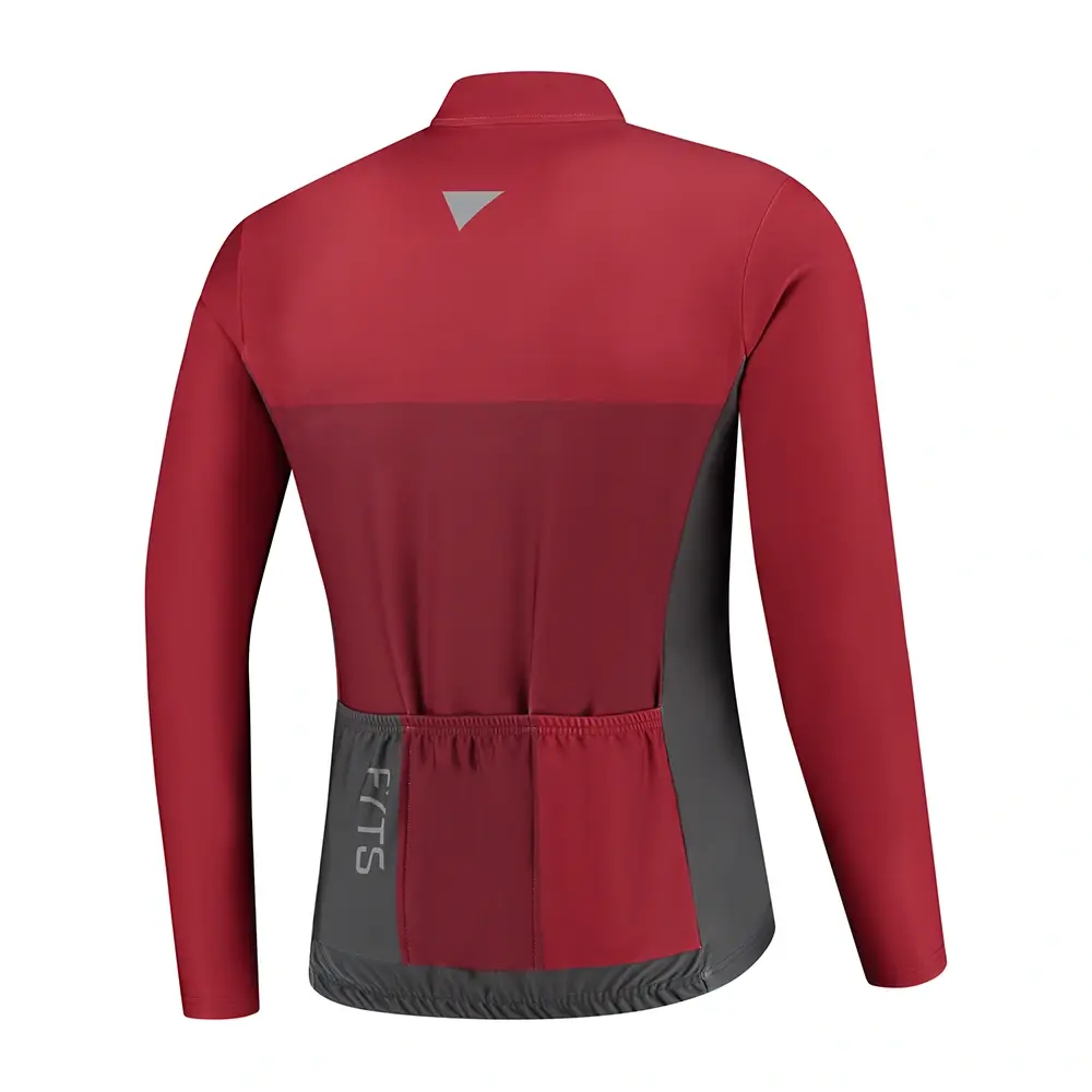 FYTS SNL Thermo Fietsshirt Lange Mouwen Rood Heren