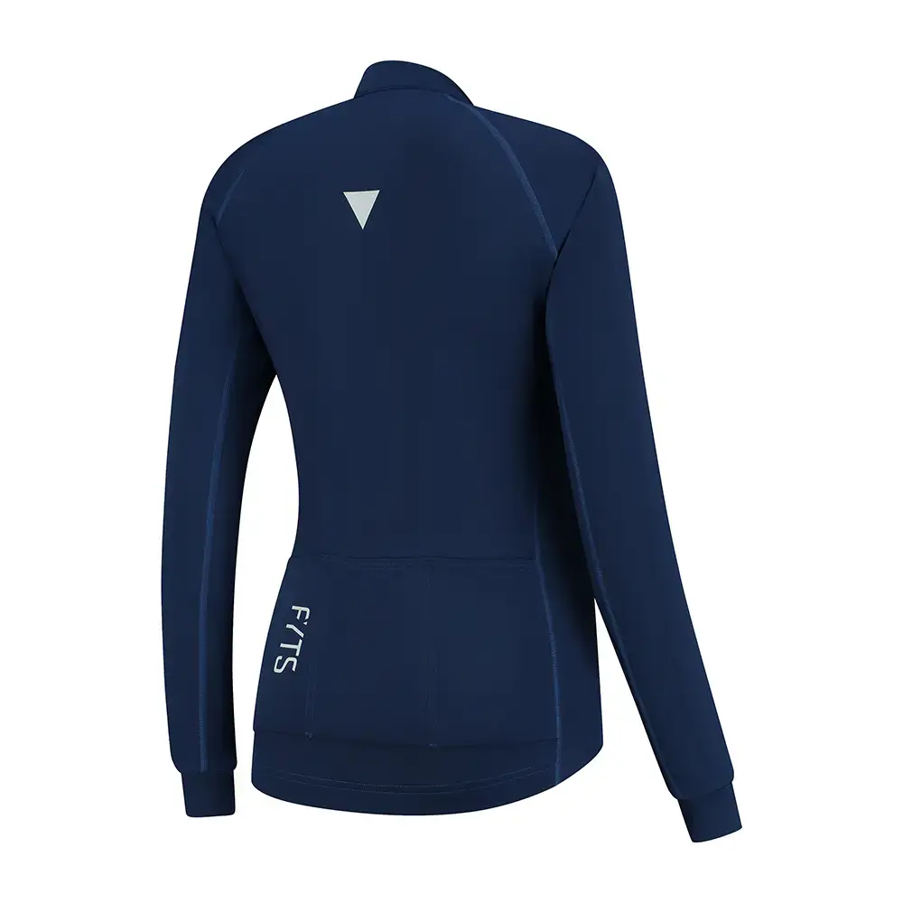 FYTS SNLST Thermo Fietsshirt Lange Mouwen Donkerblauw Dames