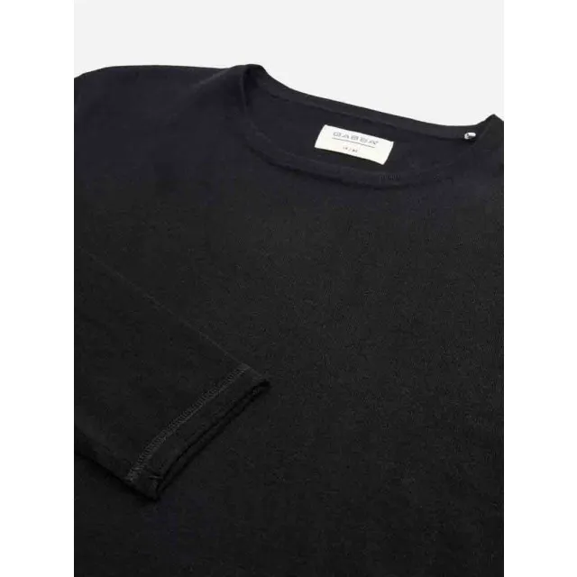 Gabba Portland knit black merino wool po10023