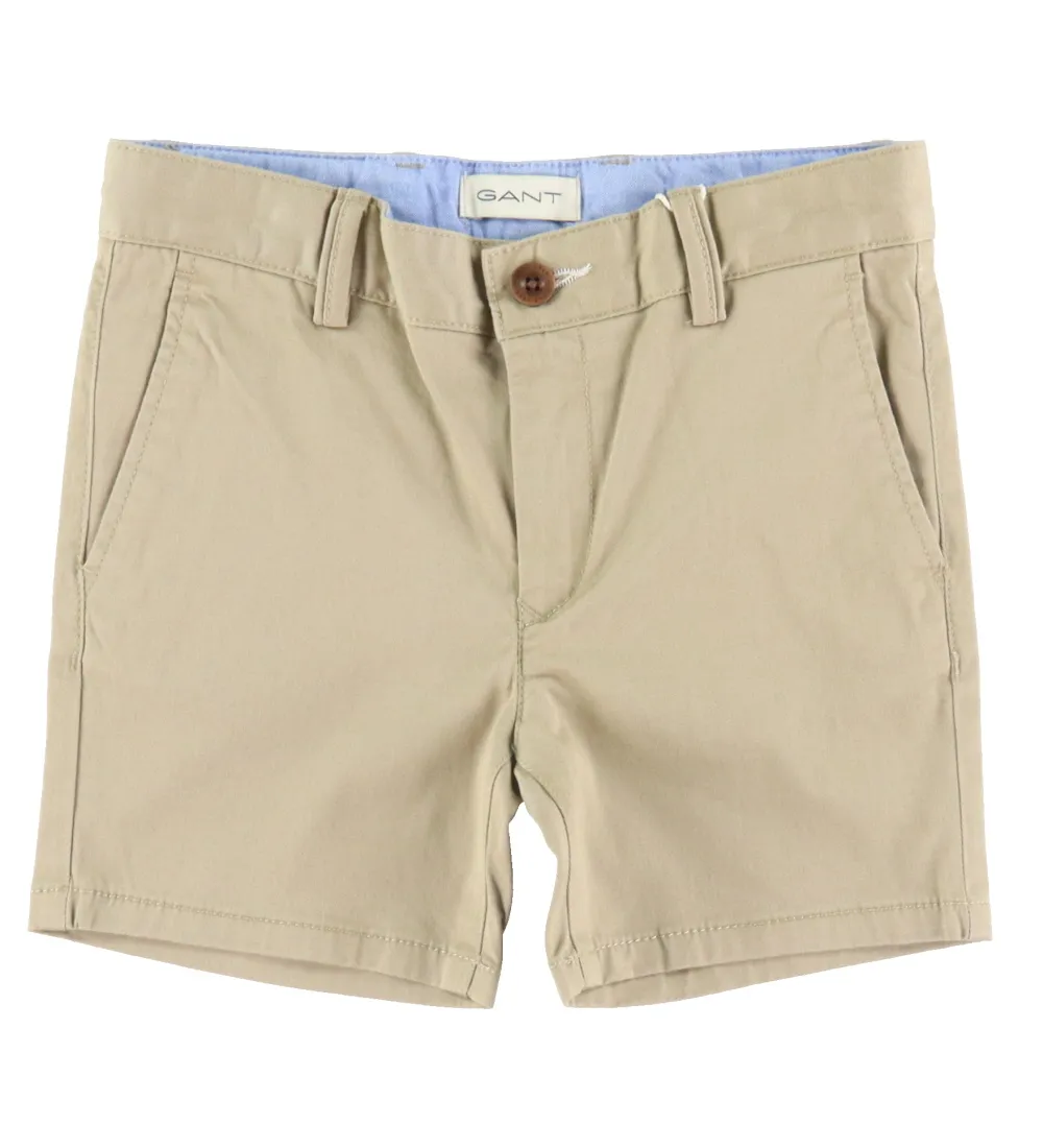 GANT SHORTS  REGULAR CHINO  DARK KHAKI