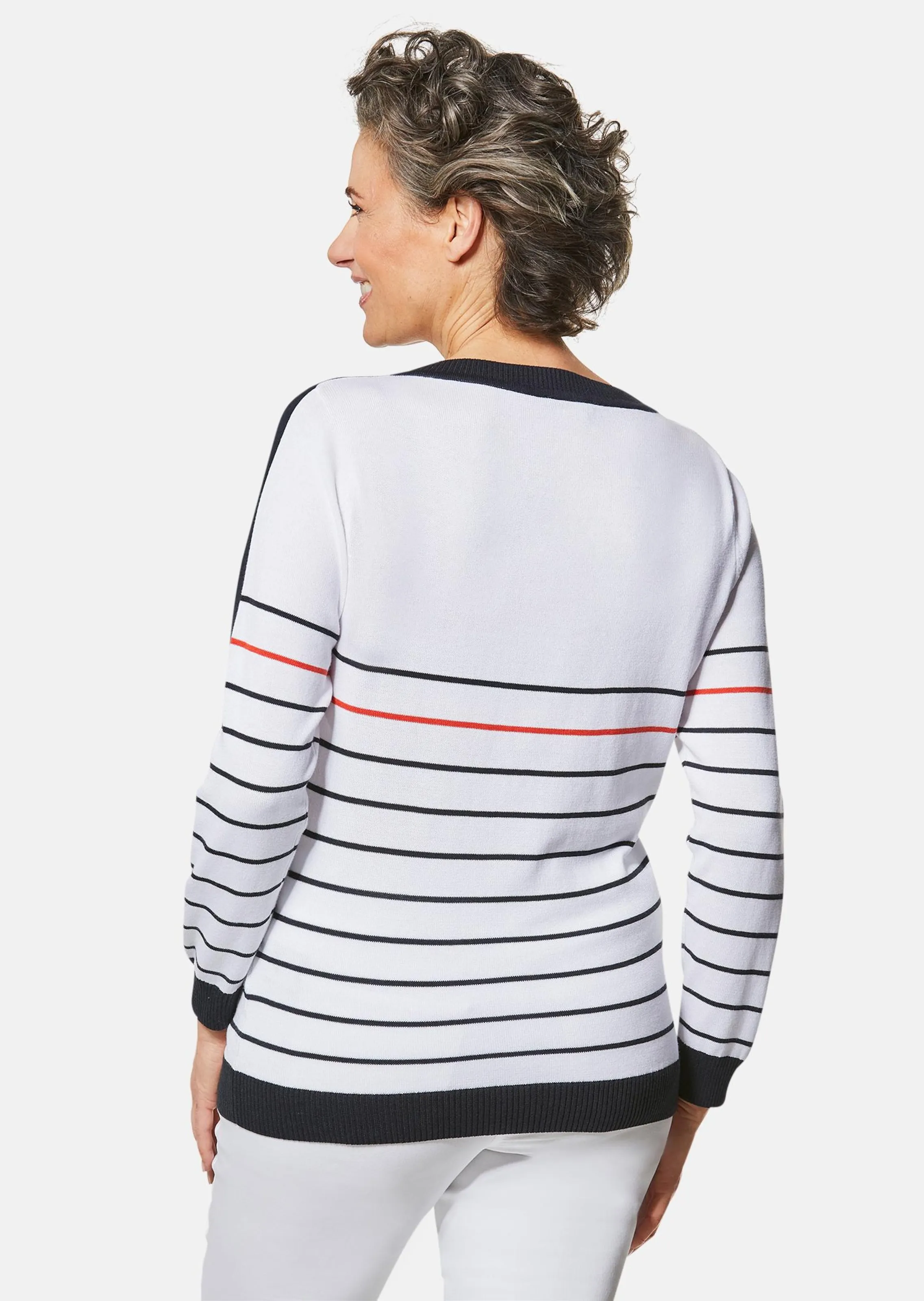 Goldner Pullover met luxueuze tricot structuur