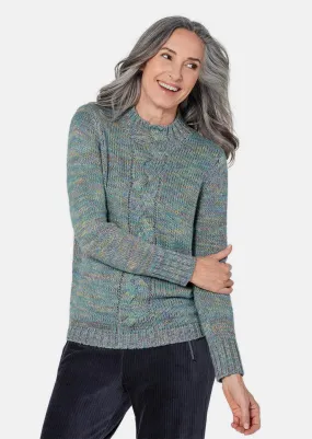 Goldner Tricot pullover met kabelpatroon