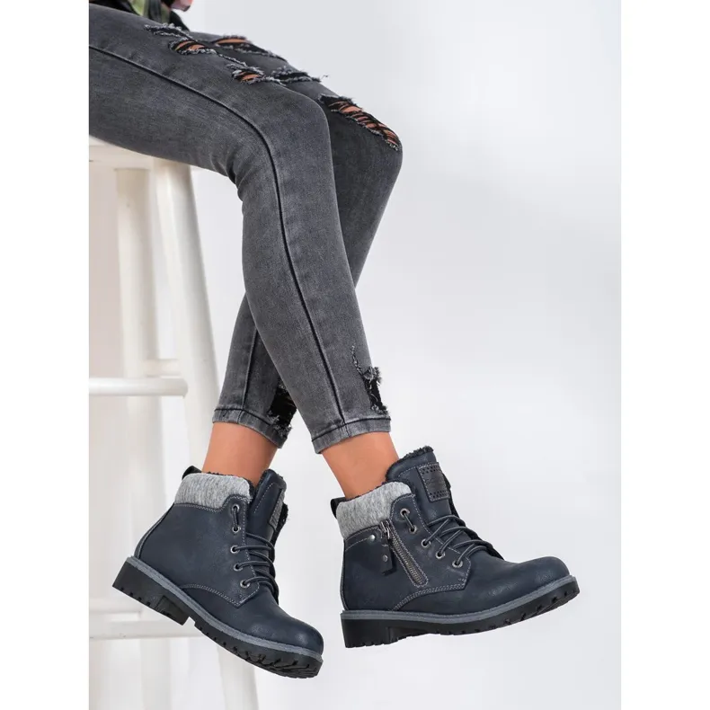 Goodin Warme marineblauwe wandelschoenen