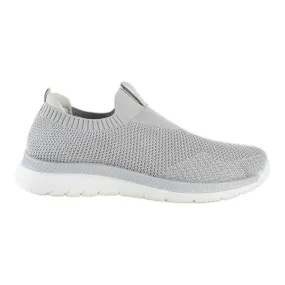 Grijze slip-on sportschoenen grijs