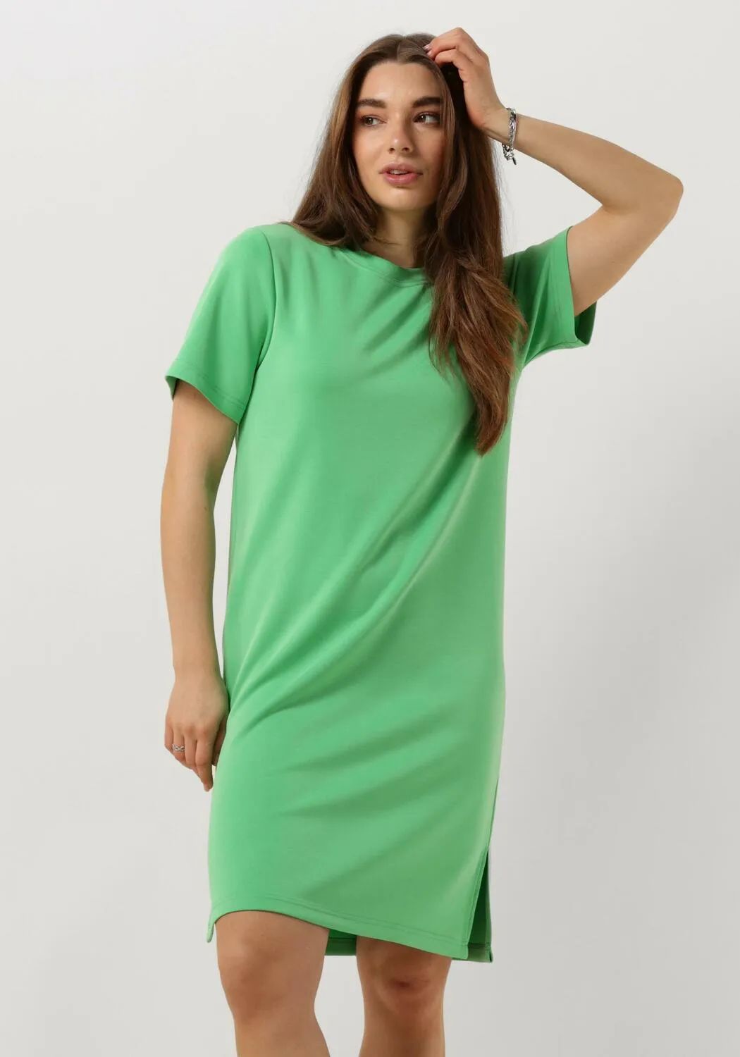 groene my essential wardrobe mini jurk ellemw dress