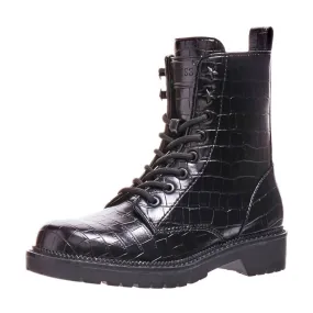 GUESS Talisi veterboots crocoprint zwart