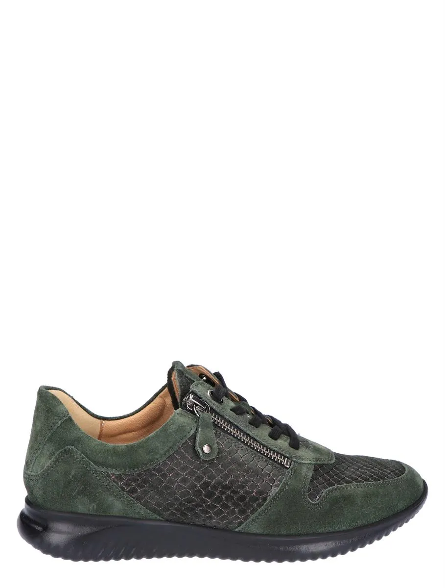 HARTJES  BREEZE SHOE DARK GREEN SUEDE GWIJDTE