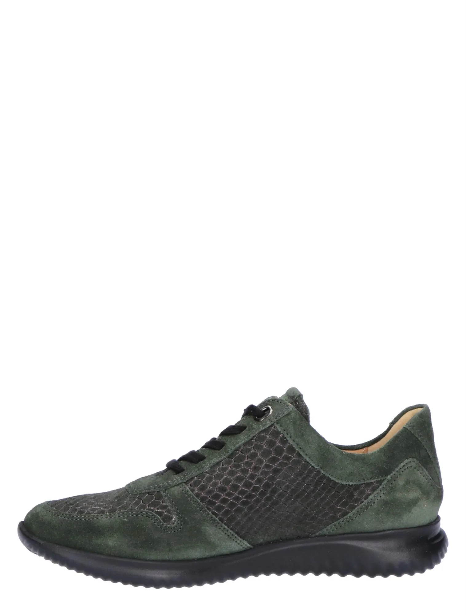 HARTJES  BREEZE SHOE DARK GREEN SUEDE GWIJDTE