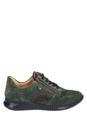 Hartjes  Breeze Shoe Dark Green Suede G-Wijdte