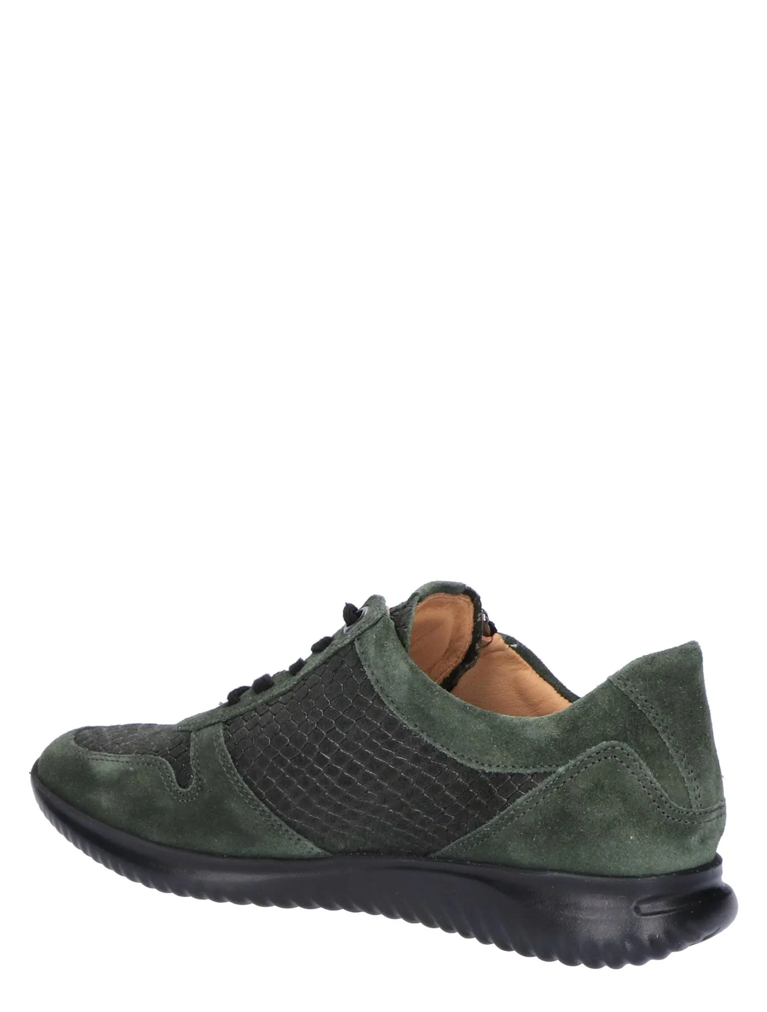 HARTJES  BREEZE SHOE DARK GREEN SUEDE GWIJDTE