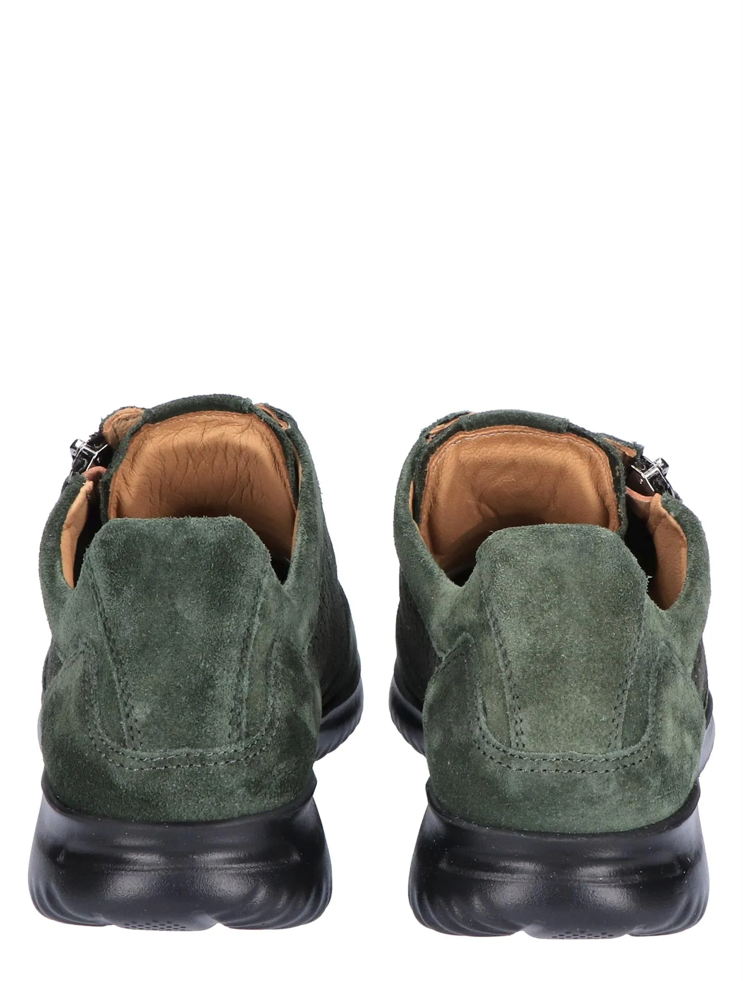 HARTJES  BREEZE SHOE DARK GREEN SUEDE GWIJDTE