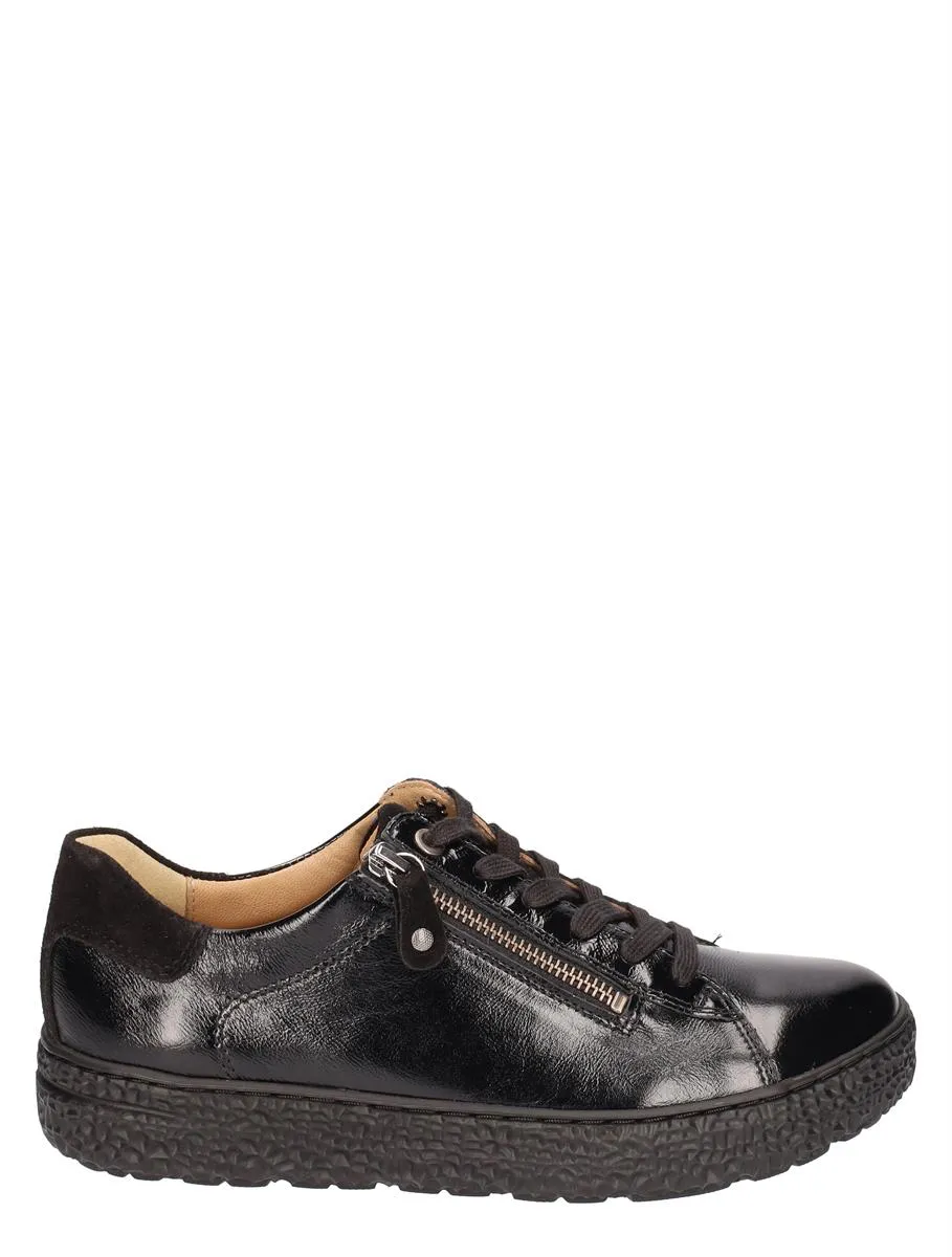 HARTJES  PHIL SHOE BLACK LEATHER HWIJDTE