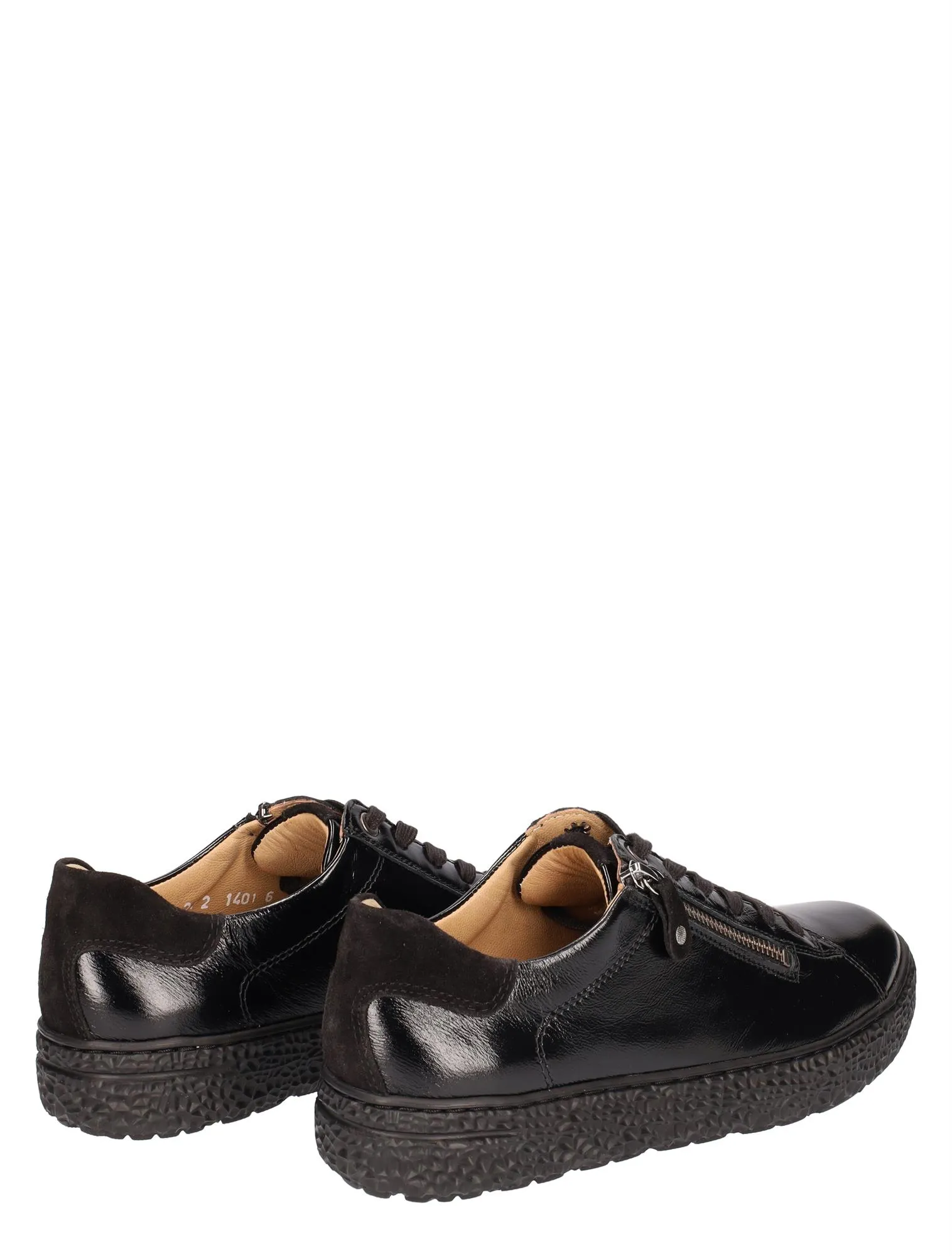 HARTJES  PHIL SHOE BLACK LEATHER HWIJDTE