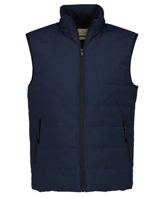 HENSEN BODYWARMER  SLIM FIT  BLAUW