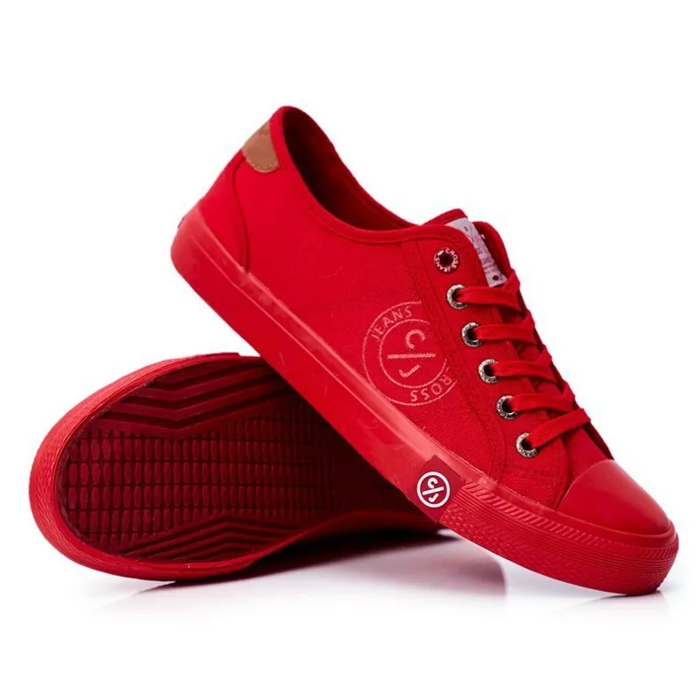 Heren Sneakers Cross Jeans Rood FF1R4056C