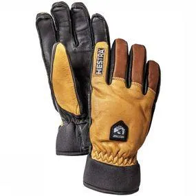 Hestra Handschoen Army Leather Wool Terry voor heren – Bruin