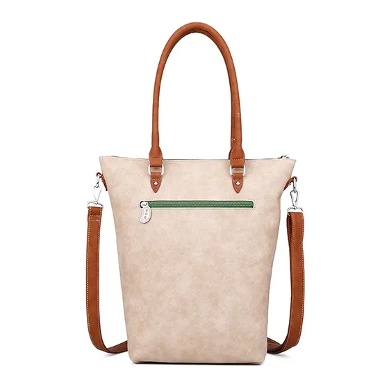  HIDIHI HAND/SCHOUDERTAS/SHOPPER FISHER BEIGE PETROL