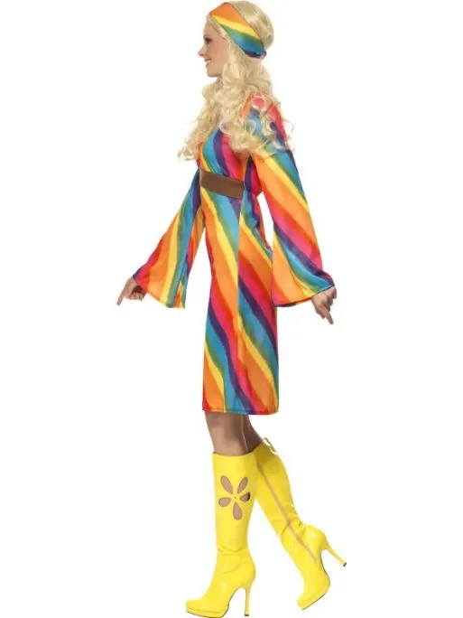 Hippie 70's Rainbow Jurk