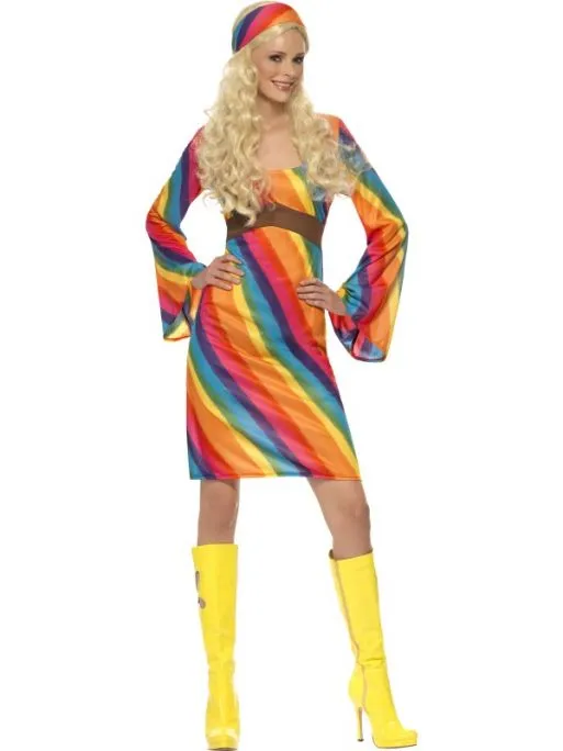 Hippie 70's Rainbow Jurk