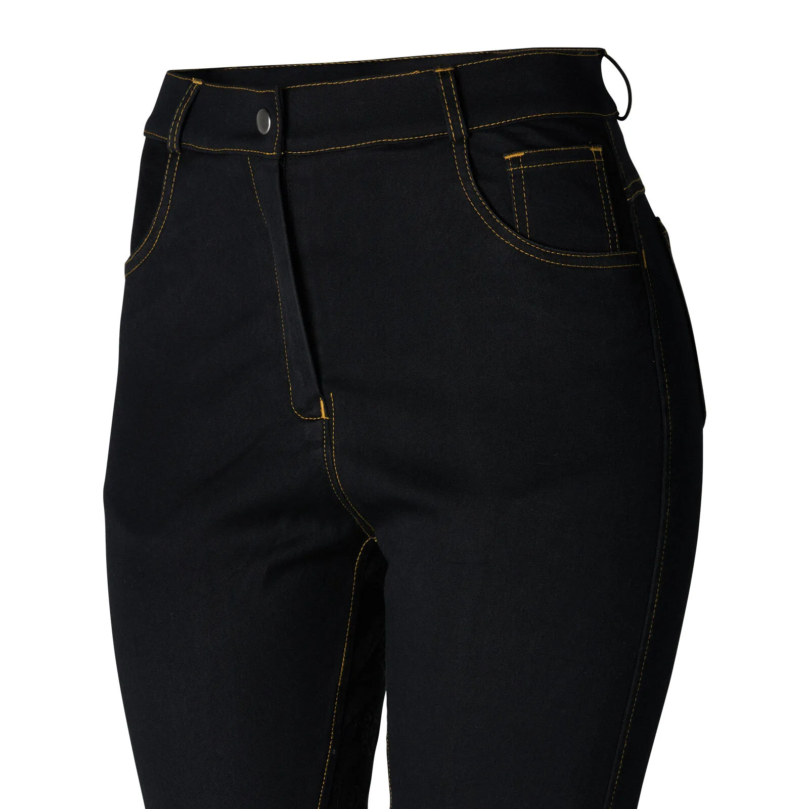 Horze Denim High Waist Full Seat Rijbroek, dames