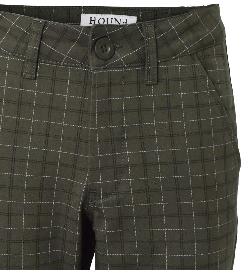 HOUND BROEK  MODE CHINO  LEGERGROEN