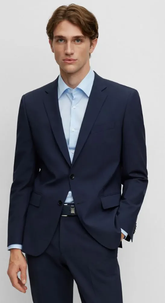 HUGO BOSS EFFEN DONKERBLAUWE BLAZER   ZOMER '24