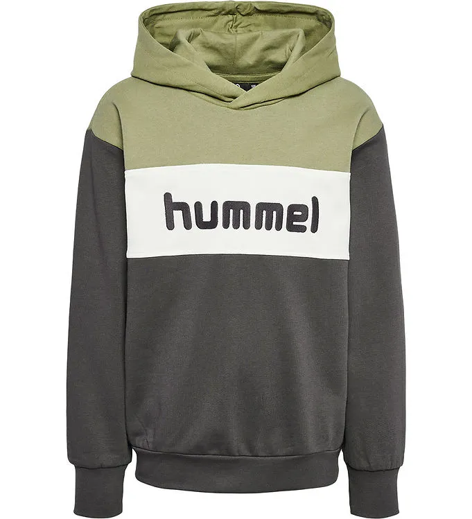 HUMMEL HOODIE  HMLMORTEN  OLIE GREEN